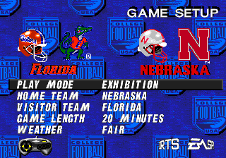 College Football USA 97 screenshot 6 for Super Nintendo